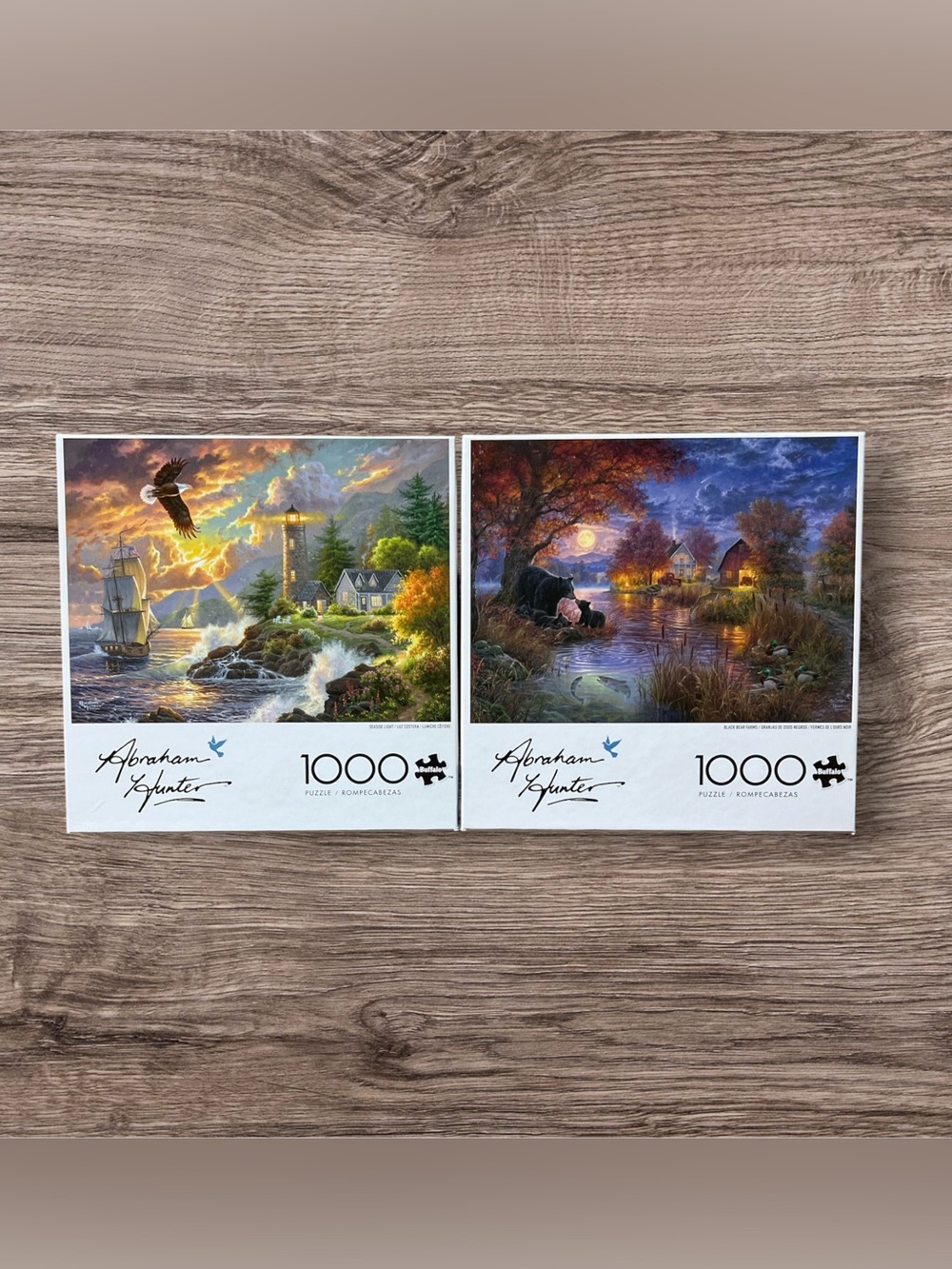 Abraham Hunter Set of 2 Jigsaw Puzzles 1000 Pieces
